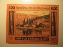 Foreign Currency: 1920 Austria 20 Heller Notgeld (UNC)