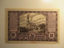 Foreign Currency: Austria 20 Heller Notgeld (UNC)