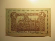 Foreign Currency: 1920 Austria 50 Heller Notgeld (UNC)