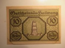 Foreign Currency: 1920 Austria 10 Heller Notgeld (UNC)