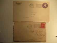 1908  & 1935 stamped Envelopes with stamp