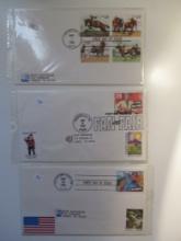 3 Envelopes with First Day Stamped