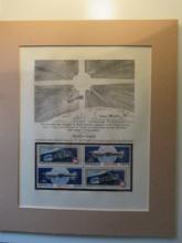 Framed Appolo Soyuz (Postal Society 1975 Best of The yaers Award)