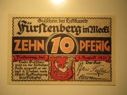 Foreign Currency: 1921 Germany 10 Mark Notgeld (UNC)