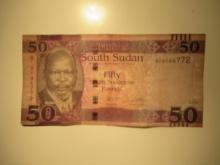 Foreign Currency: South Sudan 50 Pounds