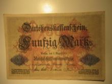 Foreign Currency: 1914 (WWI) Germany 50 Mark