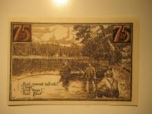 Foreign Currency: 1922 Germany 75 Pfennig Notgeld (UNC)