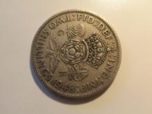 Foreign Coins: 1948 Great Britain 2 Shillings