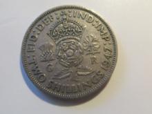 Foreign Coins: 1947 Great Britain 2 Shillings