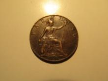 Foreign Coins: 1924 Great Britain Farthing
