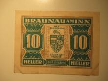 Foreign Currency: 1920 Austria 10 Heller Notgeld (UNC)