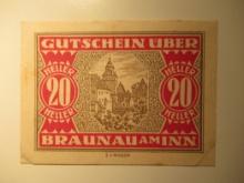 Foreign Currency: 1920 Austria 20 Heller Notgeld (UNC)