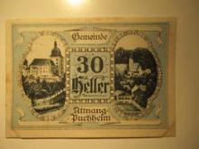 Foreign Currency: 1920 Austria 30 Heller Notgeld (UNC)