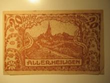 Foreign Currency: 1920 Austria 20 Heller Notgeld (UNC)