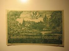 Foreign Currency: 1920 Austria 50 Heller Notgeld (UNC)