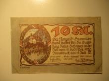 Foreign Currency: 1920 Austria 10 Heller Notgeld (UNC)