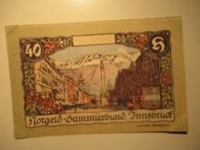 Foreign Currency: 1920 Austria 40 Heller Notgeld (UNC)
