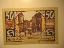 Foreign Currency: 1920 Austria 50 Heller Notgeld (UNC)