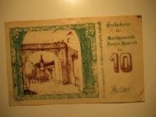 Foreign Currency: 1920 Austria 10 Heller Notgeld (UNC)