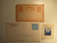 El-Salvador Old Unused 3 Centavos postal card & 1971/73 Stamped Enbelope &
