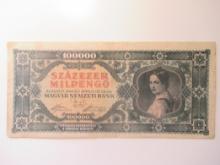 1946 Hungary 100,000 Milpengo