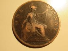 1897 Great Britain Penny (Queen Victoria Era)