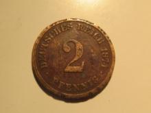 1874 Germany 2 Pfennig