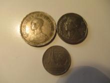 Foreign Coins: 3x Thailand coins