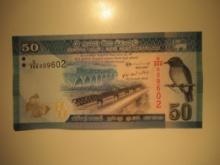 Foreign Currency: Sri Lanaka 50 Rupees (Crisp)