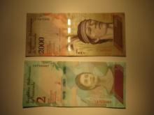 Foreign Currency: Venezuela 2,0000 (Crisp) & 2 (Crisp) Bolivares