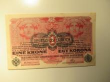 Foreign Currency: 1916 Austro-Hungaria 1 Krone