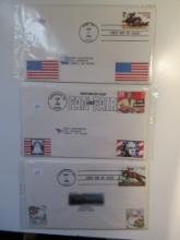 3 Envelopes with First Day Stamped