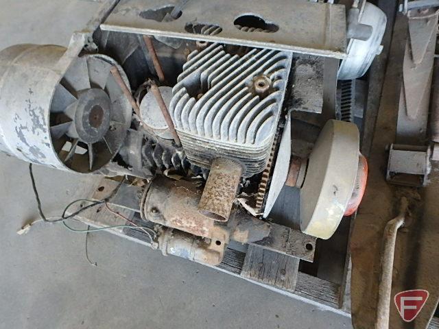 John Deere snowmobile parts: motor, track, skis, clutch, shields, steering