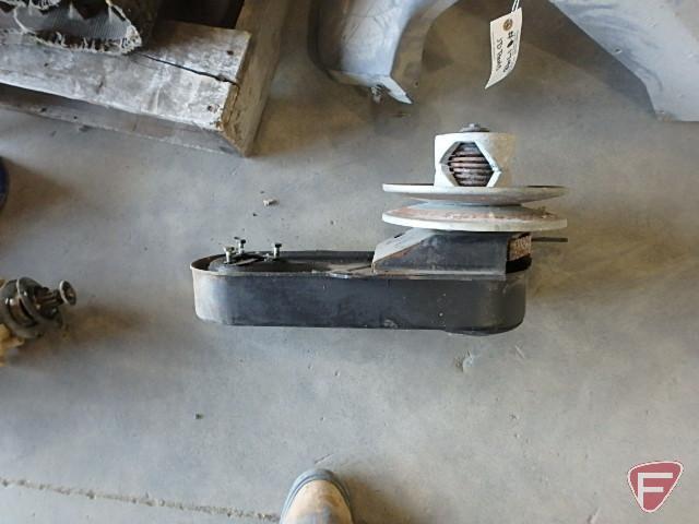 John Deere snowmobile parts: motor, track, skis, clutch, shields, steering