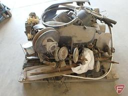 John Deere snowmobile parts: motor, track, skis, clutch, shields, steering