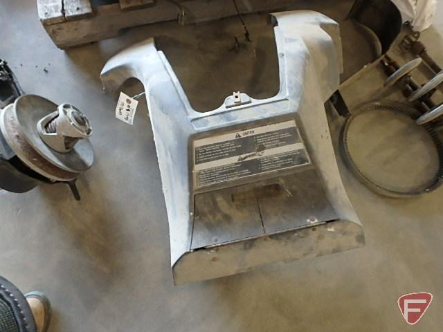 John Deere snowmobile parts: motor, track, skis, clutch, shields, steering