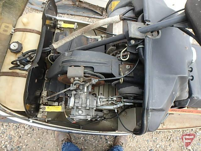 1975 Johnson rotary powered 35 snowmobile, 528cc, model: J255-RC, SN: 040088