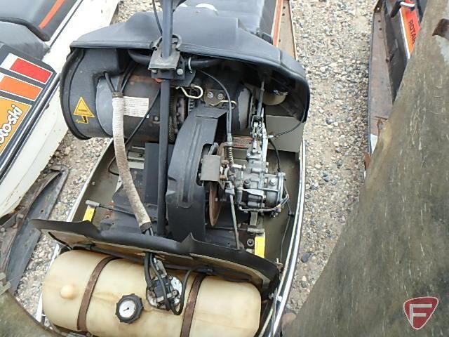 1975 Johnson rotary powered 35 snowmobile, 528cc, model: J255-RC, SN: 040088