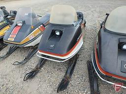 1975 Johnson rotary powered 35 snowmobile, 528cc, model: J255-RC, SN: 040088