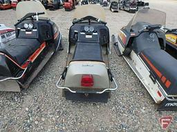 1975 Johnson rotary powered 35 snowmobile, 528cc, model: J255-RC, SN: 040088