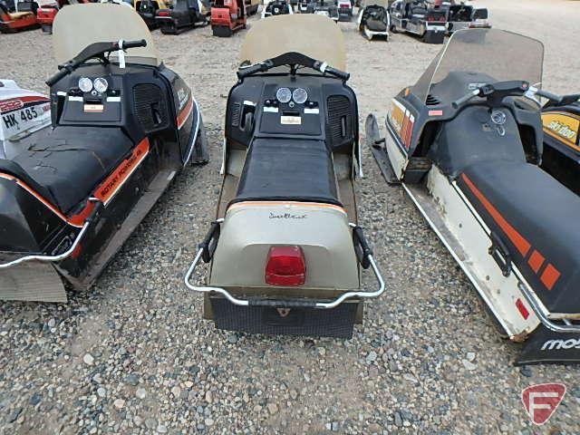 1975 Johnson rotary powered 35 snowmobile, 528cc, model: J255-RC, SN: 040088