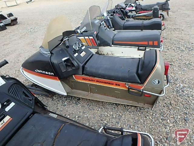 1975 Johnson rotary powered 35 snowmobile, 528cc, model: J255-RC, SN: 040088