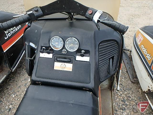 1975 Johnson rotary powered 35 snowmobile, 528cc, model: J255-RC, SN: 040088
