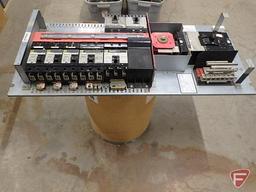 Sq.D panel board with breakers