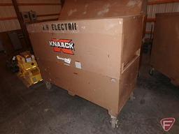 Knaack gang box with wheels, 72x30x49in