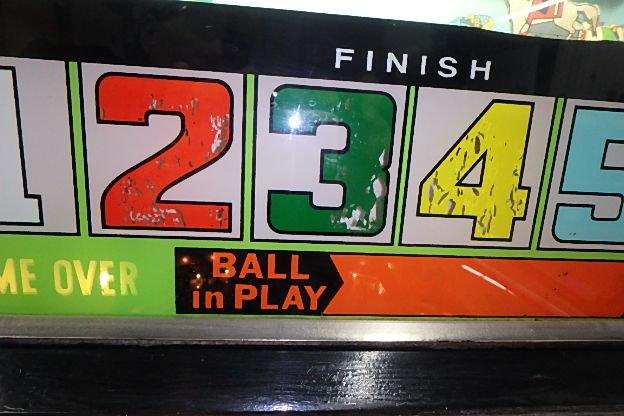 Vintage pinball machine, Williams Electronics Inc. Derby Day-It works, lights come on and horses go