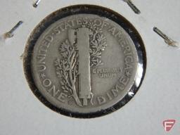 1924 D Mercury Dime VG, 1926 S Mercury Dime VG
