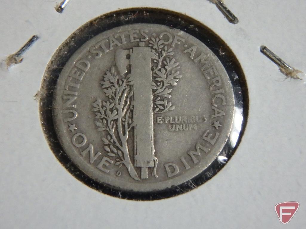 1924 D Mercury Dime VG, 1926 S Mercury Dime VG