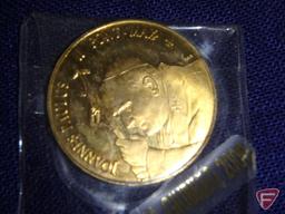 Modern foreign coins, approx. 1 lb., State Quarters (5), 6 Misc. Kennedy Clad Half Dollars,