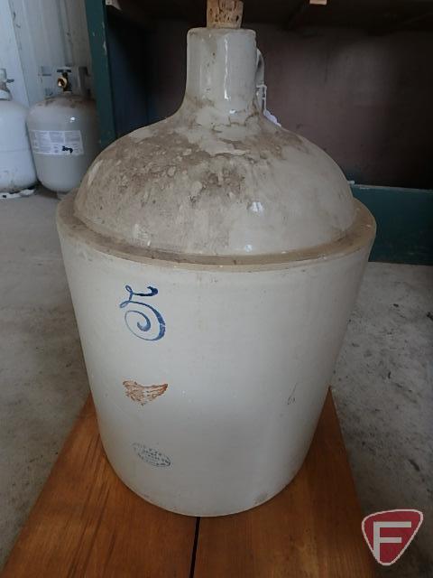 Red Wing 5 gallon crock jug with cork